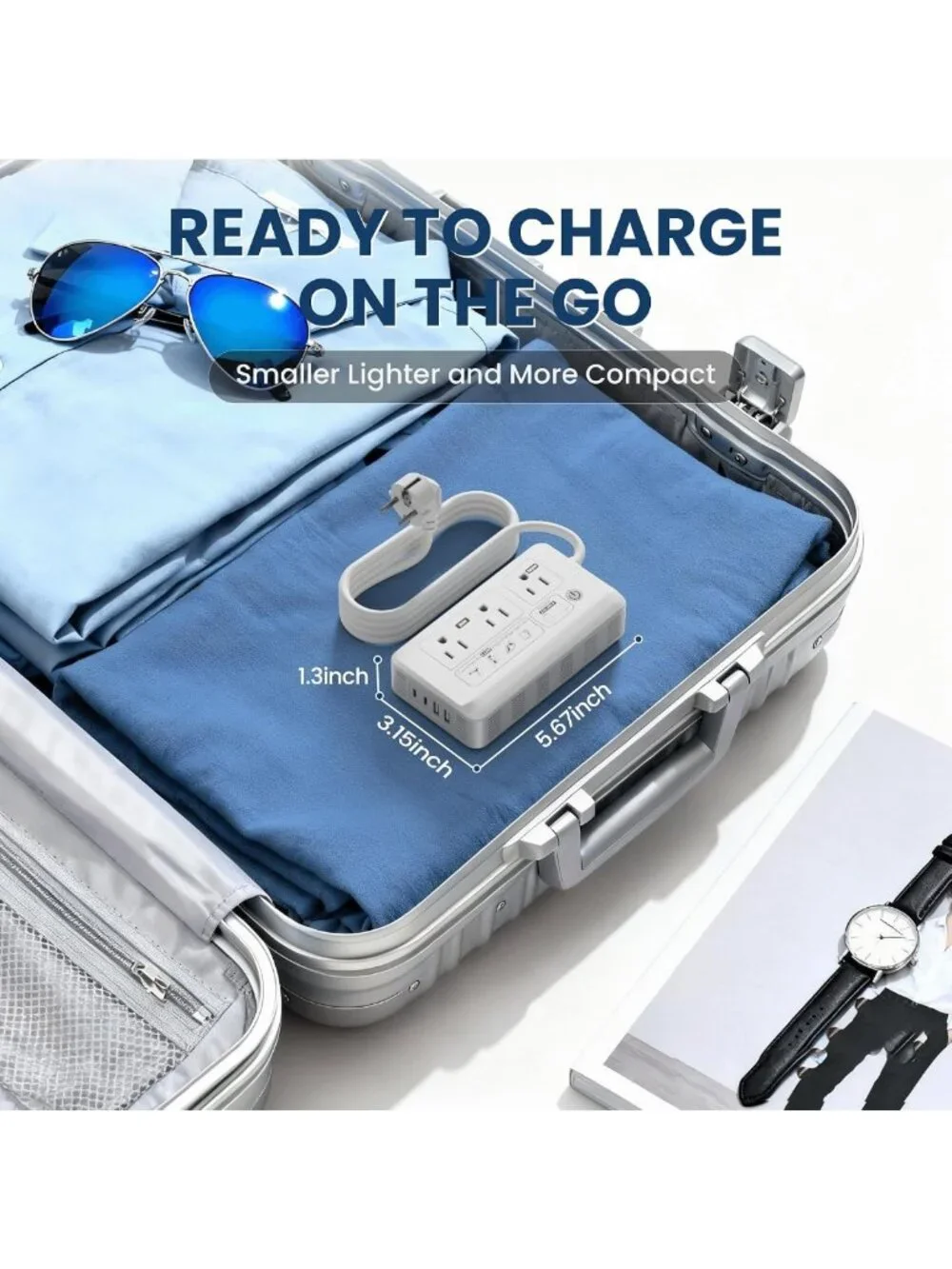 2000W Universal Voltage Converter for US to Europe - 7-in-1 Travel Adapter